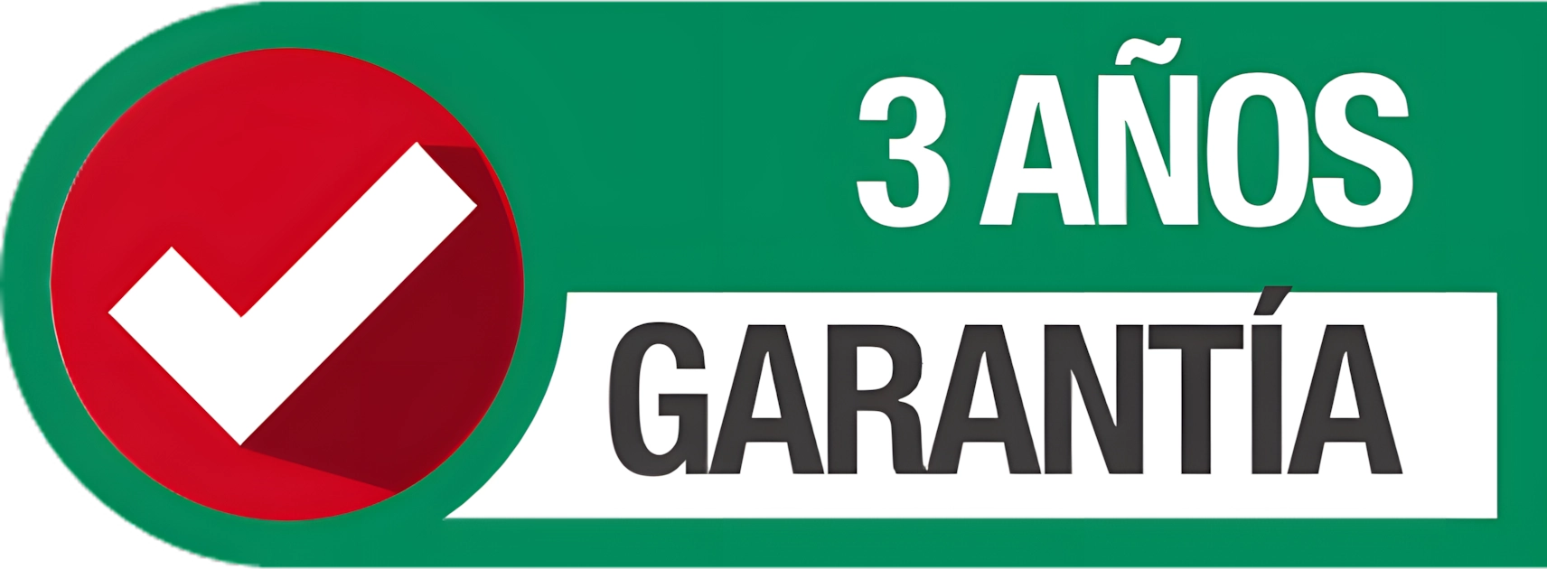 hasta 3 años de garantía